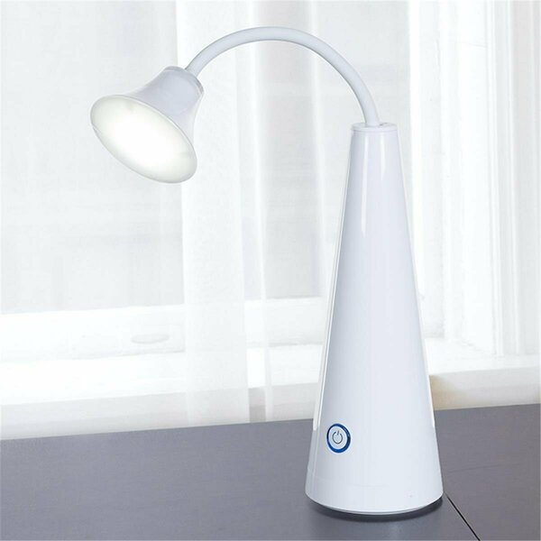 Aptitud Contemporary LED Gooseneck Desk Lamp - White AP3234958